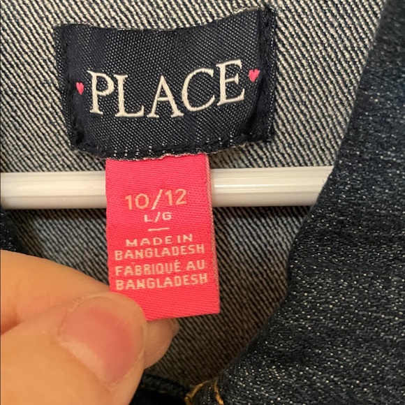 The Children's Place NWOT Girls Size Large Classic Blue Jean Jacket - Picture 6 of 11